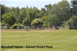 Baseball Game at School Street Park