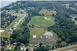 Aerial view of School Street Park and high school track location