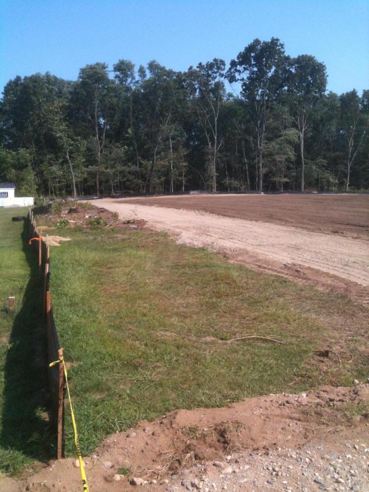 Construction at the Shoemaker Lane Solar Farm