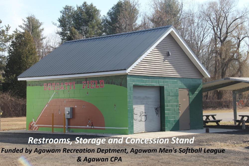 Restrooms, Storage and Concession Stand at Borgath Field