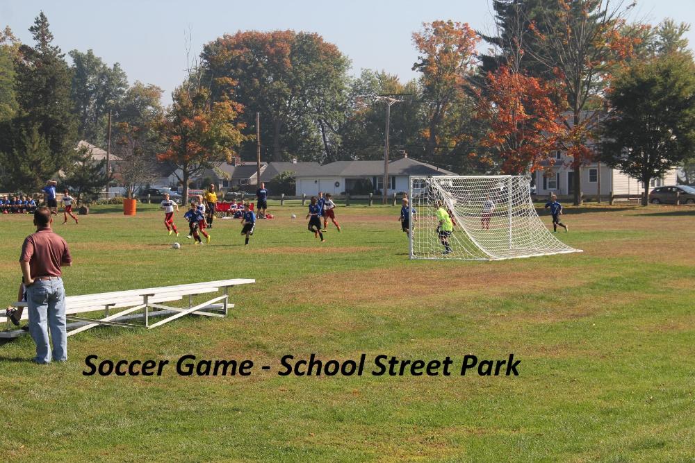 Soccer Game at School Street Park