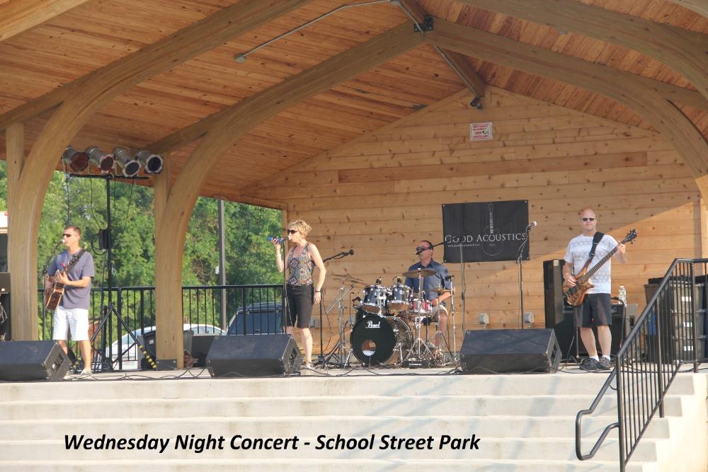 School Street Park Bandshell -Wednesday Night Concert