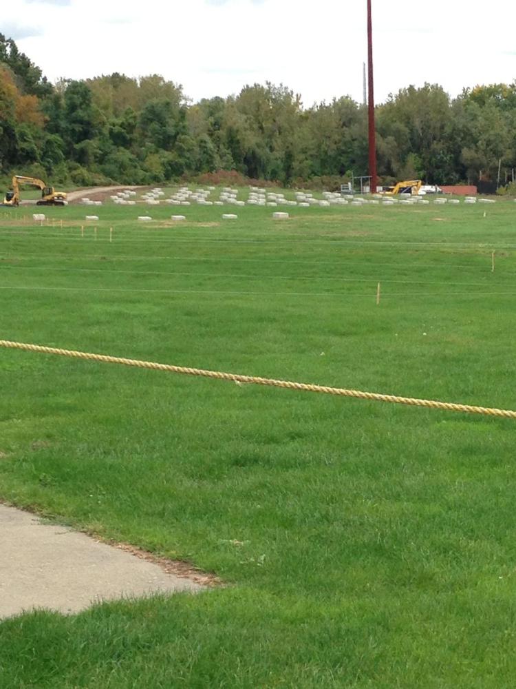 Open field at the Main Street Solar Farm