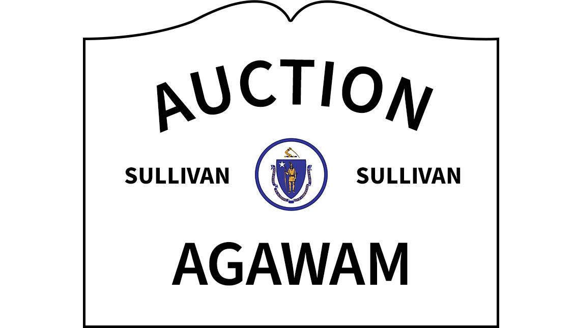 Agawam Auction Sign